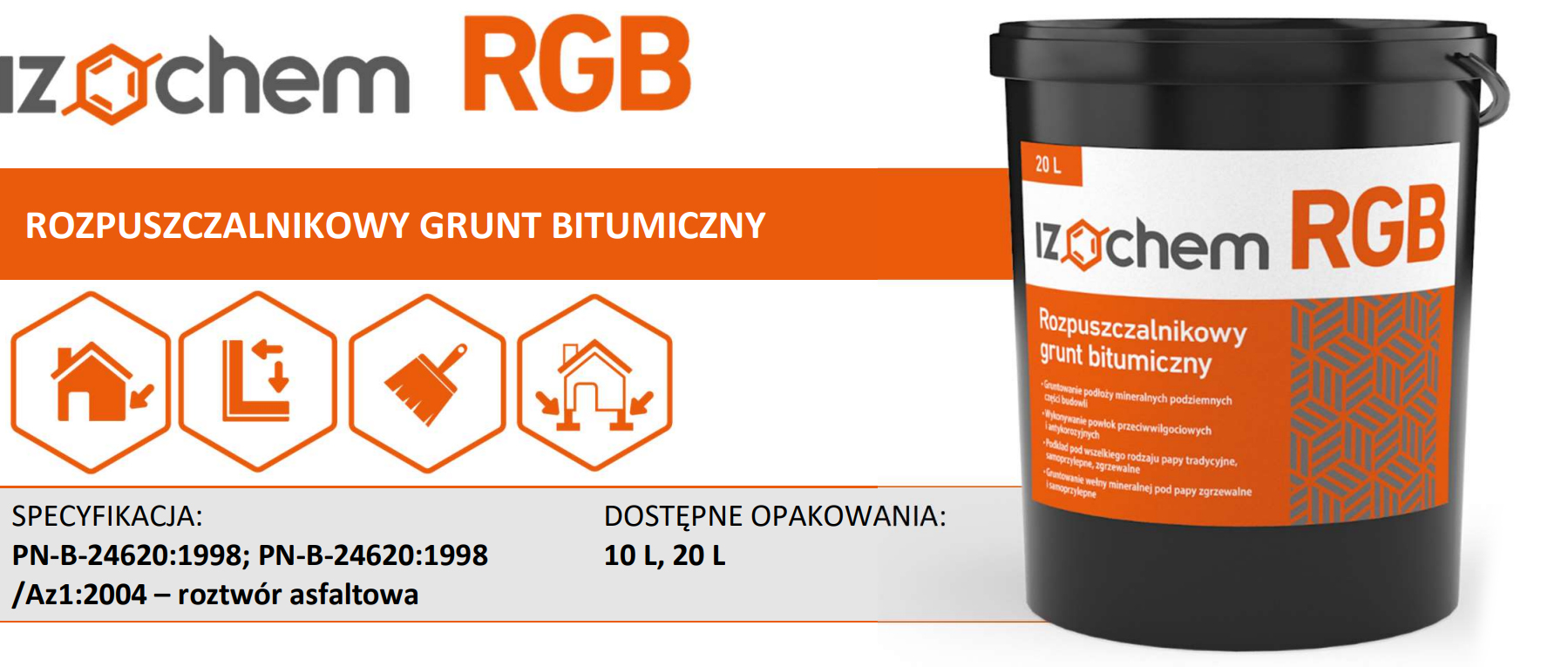 Izochem RGB - rozpuszczalnikowy grunt bitumiczny
