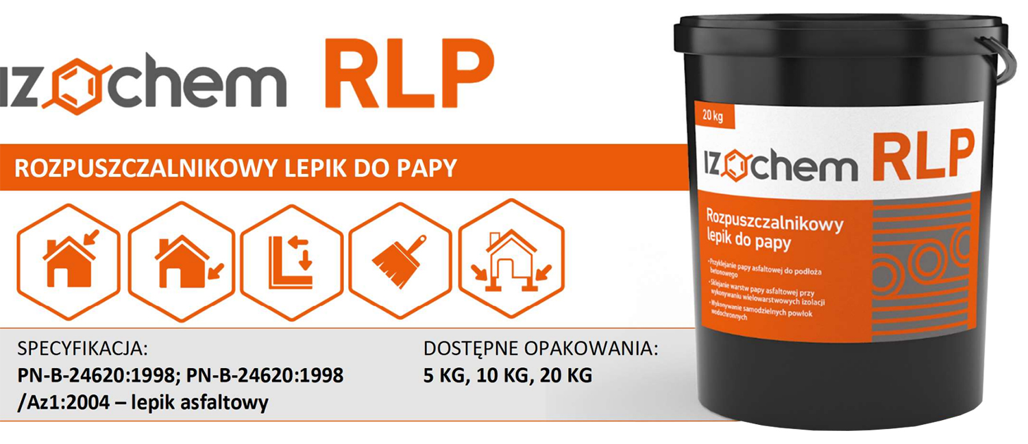 Izochem RLP 5kg - rozpuszczalnikowy lepik do papy