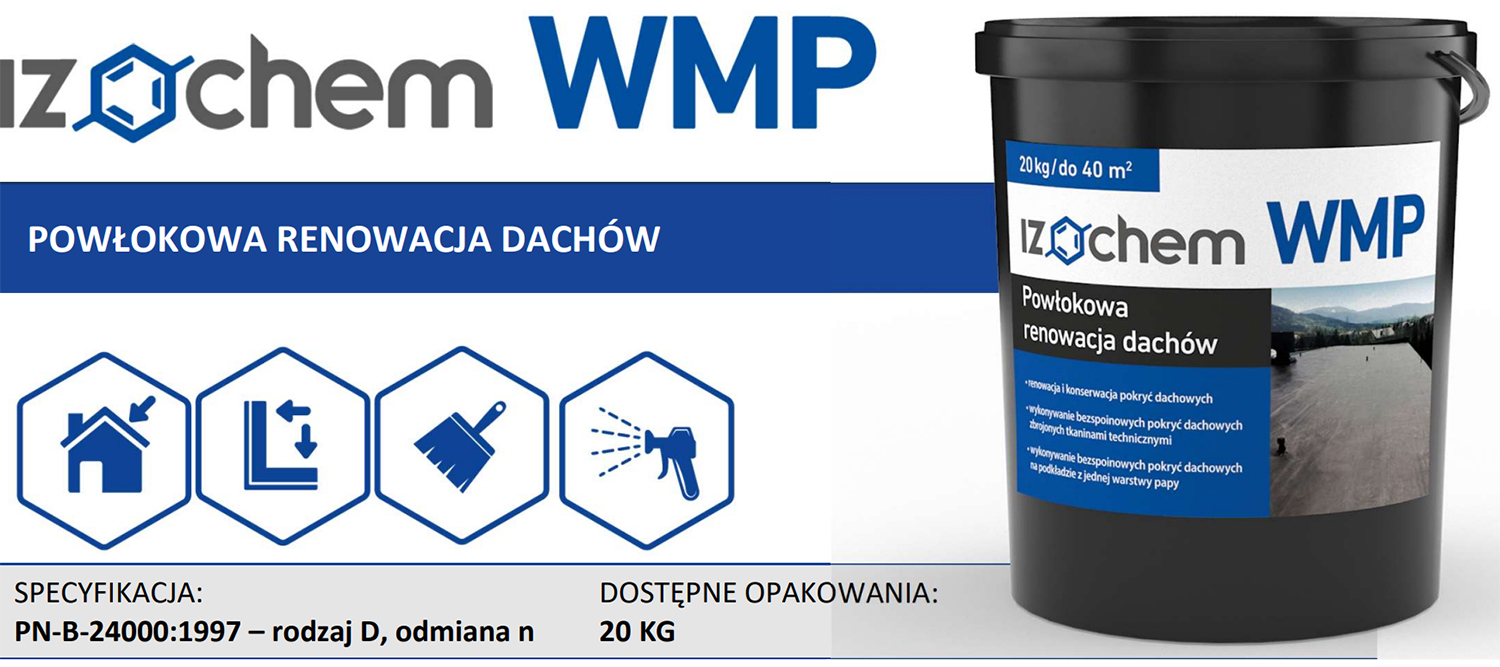 Izochem WMP 20kg - powłokowa renowacja dachów