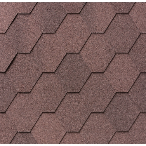 Gont bitumiczny Superglass Hex Dual Brown - Brązowy Cieniowany